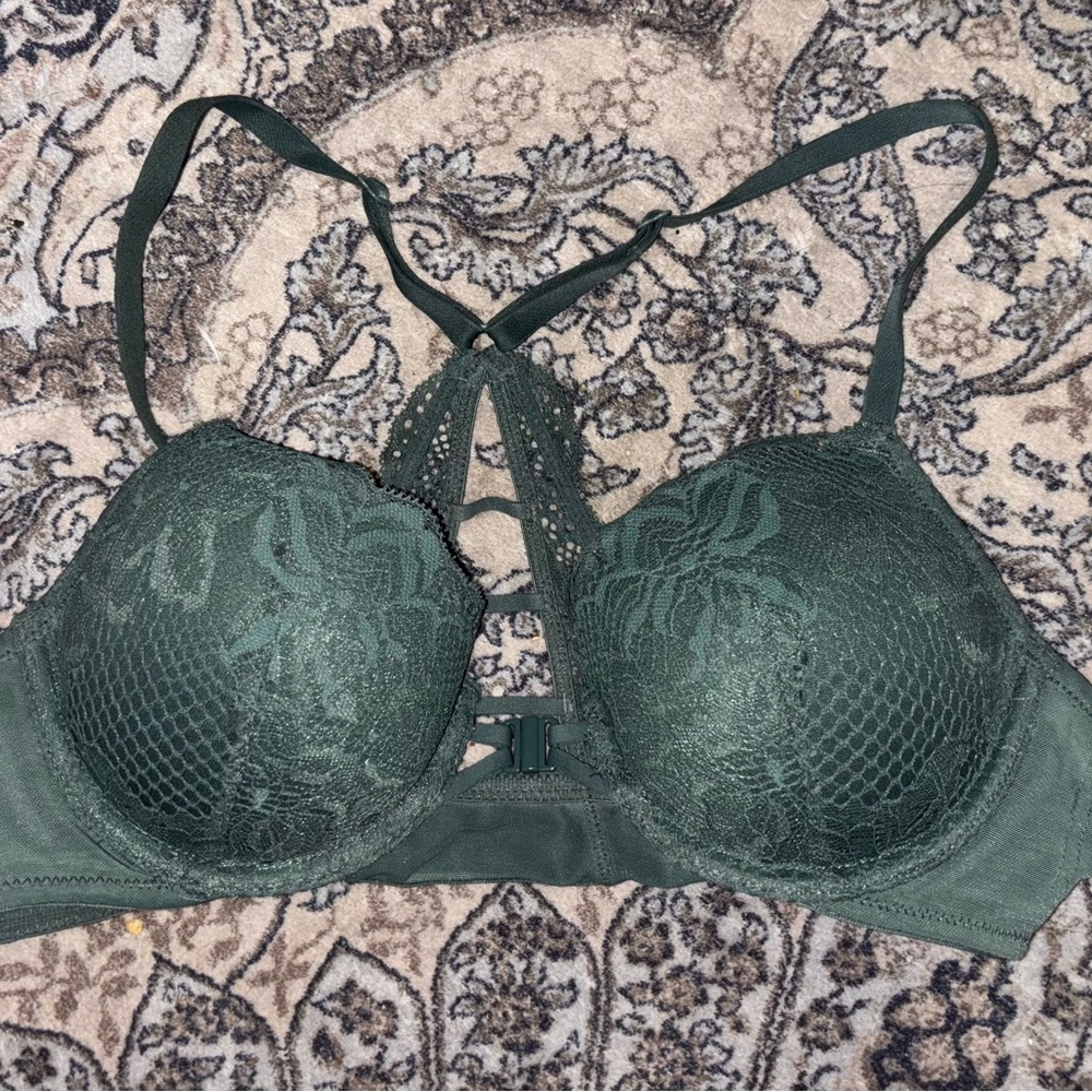 Green Lacy Bra from target